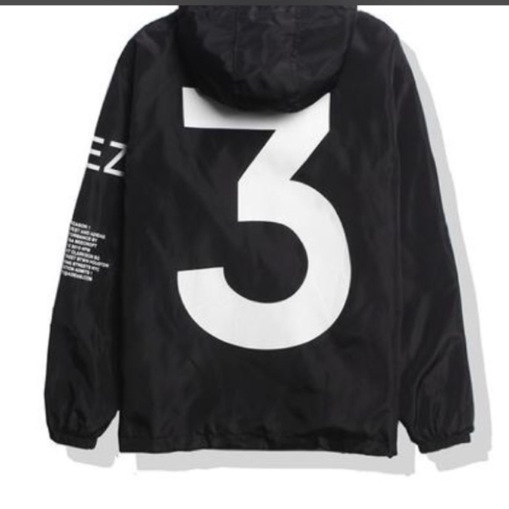 Yeezy season 1 windbreaker black jacket